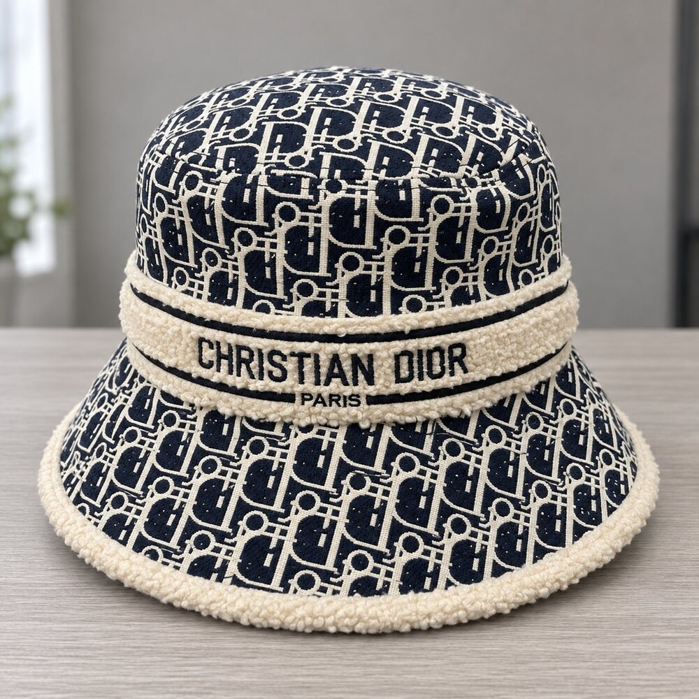 Dior Jacquard Logo Band Bucket Hat
